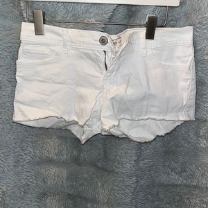 Hollister White Jean shorts